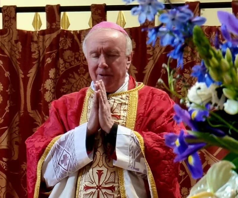 bishop philip at prayer