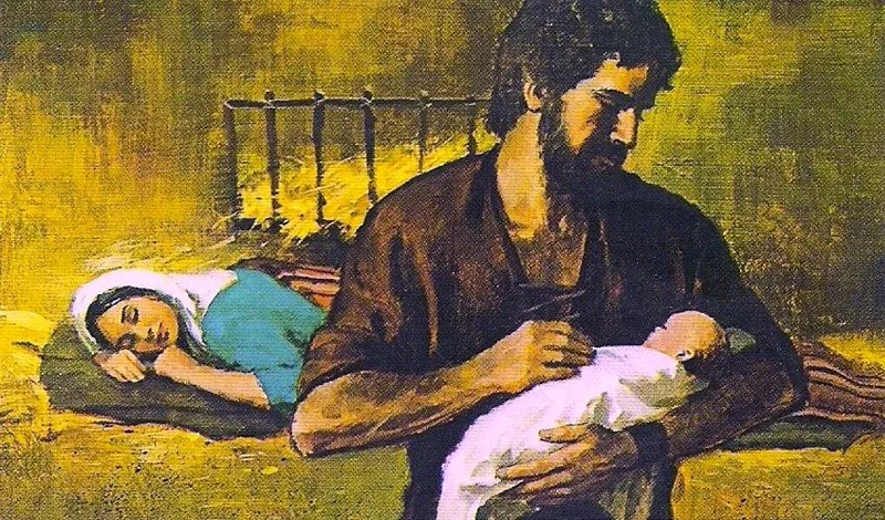 st joseph and baby jesus