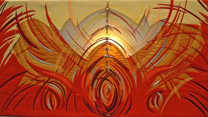 pentecost holy spirit embroidery