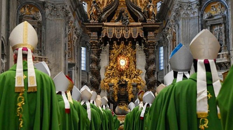 bishops in green st peters rome