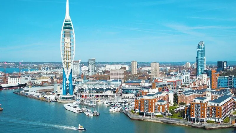 gunwharf from sea
