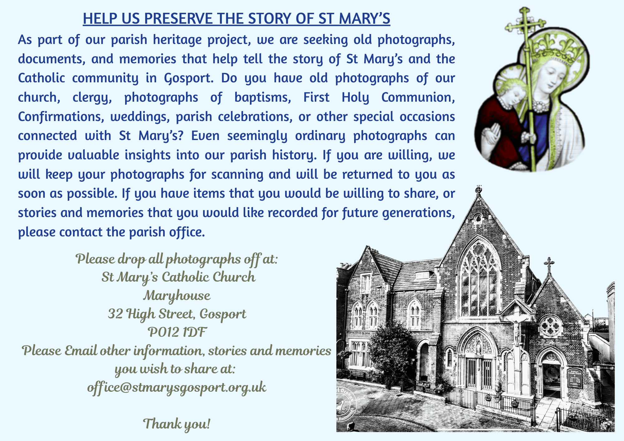 Poster – Request for photos and other memories (1)